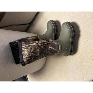 Kids Waterproof Hunting Boots with Camouflage Upper